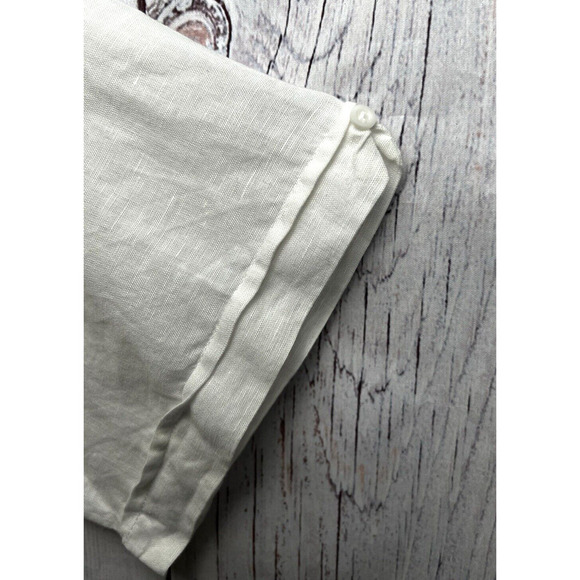 Cubavera Men's XL White Button Up Shirt Short Sleeve Linen Cotton - Picture 3 of 11